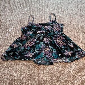 Torrid Black Floral Camisole